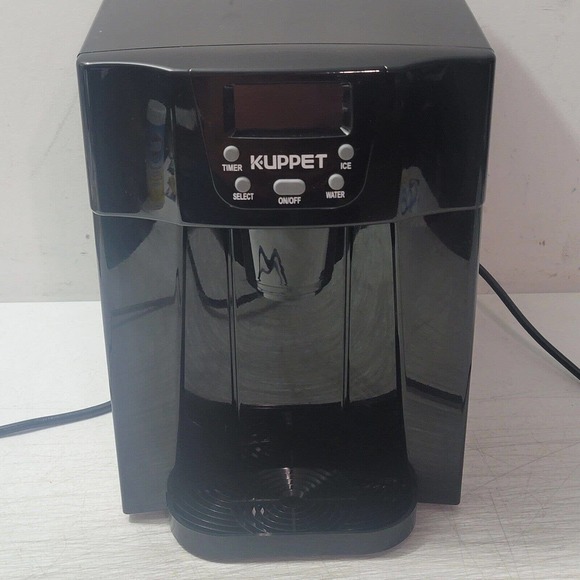 Kuppet Countertop 2 in1 Ice Maker Water Dispenser with LED Display Black Works! - Picture 1 of 16